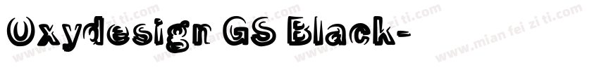 Oxydesign GS Black字体转换